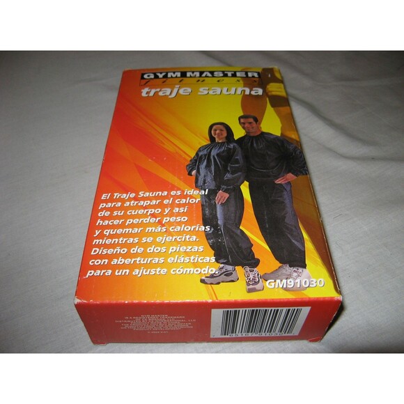 Gym Master Fitness Sauna Suit Top and Bottom GM91030 Excercise NEW NIB - Picture 2 of 5